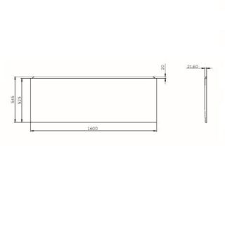 Фронтальная панель для ванны AM.PM X-Joy 160 W94A-160-070W-P Белая